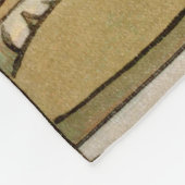 Sonnenblumen Art Nouveau Garden Fleecedecke (Ecke)