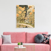 Sonnenblumen Art Nouveau Garden Leinwanddruck (Insitu (Wohnzimmer))