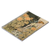 Sonnenblumen Art Nouveau Garden Notizblock (Linke Seite)