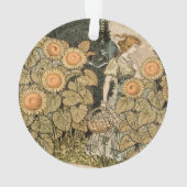 Sonnenblumen Art Nouveau Garden Ornament (Rückseite)