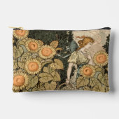 Sonnenblumen Art Nouveau Garden Zubehörtasche (Vorderseite)