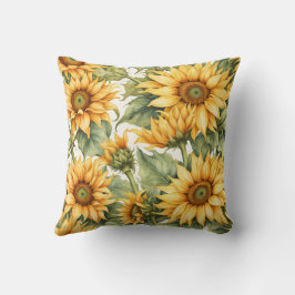 Sonnenblumen Art Pattern Design Kissen