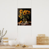 Sonnenblumen Art Print Poster (Küche)
