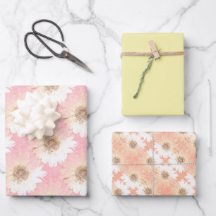 Sonnenblumen Art Sunset Wrapping Paper Sheets Geschenkpapier Set