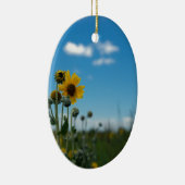 Sonnenblumen auf Blue Sky Keramikornament (Rechts)