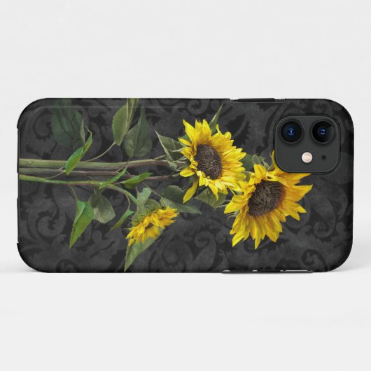 Sonnenblumen auf Damaskus Case-Mate iPhone Hülle (Rückseite (Horizontal))