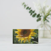 Sonnenblumen auf dem Gebiet Visitenkarte (Stehend Vorderseite)
