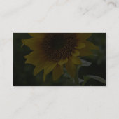 Sonnenblumen auf dem Gebiet Visitenkarte (Rückseite)