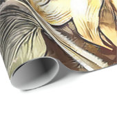 Sonnenblumen auf der Dachterrasse Moderne Kunst Sa Geschenkpapier (Rolleneckpunkt)