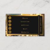 Sonnenblumen auf der Dachterrasse Moderne Kunst Sa Visitenkarte (Rückseite)