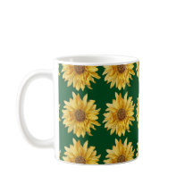 Sonnenblumen auf einem grünen Feld - Sommer