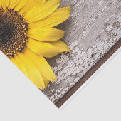 Sonnenblumen auf einem Holztisch Seidenpapier (Ausschnitt)