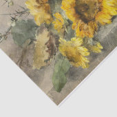 Sonnenblumen auf einer Steinkante von Roosenboom Seidenpapier (Ausschnitt)