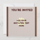 Sonnenblumen auf Einladung "Imitate Texturated Pap (Rückseite)