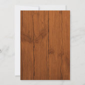 Sonnenblumen auf Holz Rustikales Brautparty Einladung (Rückseite)