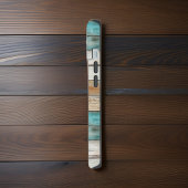 Sonnenblumen auf Imitate Grünes Wetter Holzinitial iPhone 15 Hülle