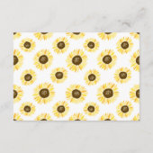 Sonnenblumen auf Mason Jar Brunnen will Mama sein Hinweiskarte (Rückseite)