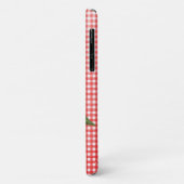 Sonnenblumen auf rotem Gingham Case-Mate iPhone Hülle (Hinten/Links)