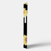 Sonnenblumen auf Schwarz Case-Mate iPhone Hülle (Rückseite / Rechts)