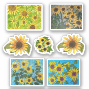 Sonnenblumen Aufkleber