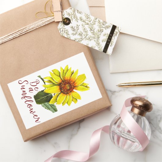 Sonnenblumen-Aufkleber Rechteckiger Aufkleber (Schenken)