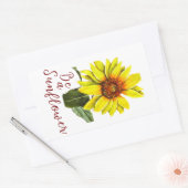 Sonnenblumen-Aufkleber Rechteckiger Aufkleber (Umschlag)