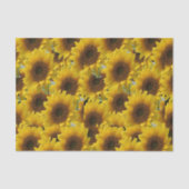 Sonnenblumen aus dekorativem Papiertaschentuch Seidenpapier (Vorderseite)