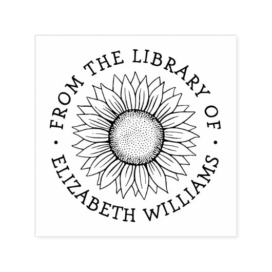 Sonnenblumen aus der Bibliothek des individuellen  Permastempel (Design)