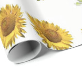 Sonnenblumen aus Papier Geschenkpapier (Rolleneckpunkt)