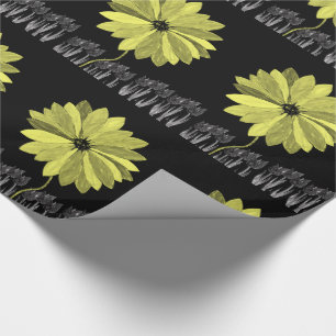 Sonnenblumen aus Papier Geschenkpapier