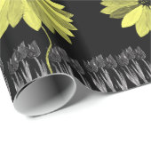 Sonnenblumen aus Papier Geschenkpapier (Rolleneckpunkt)