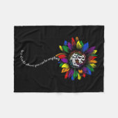 Sonnenblumen Autismus Bewusstsein ist nett Puzzle Fleecedecke (Vorderseite (Horizontal))