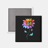 Sonnenblumen Autismus Bewusstsein ist nett Puzzle  Magnet (Vorderseite/Rückseite)