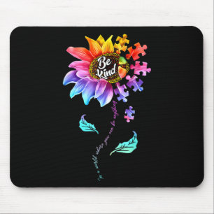 Sonnenblumen Autismus Bewusstsein ist nett Puzzle Mousepad