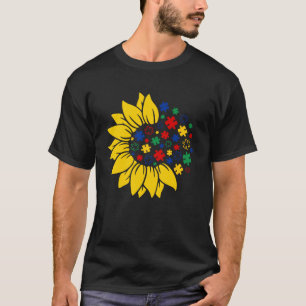 Sonnenblumen Autismus Bewusstsein ist nett Puzzle T-Shirt