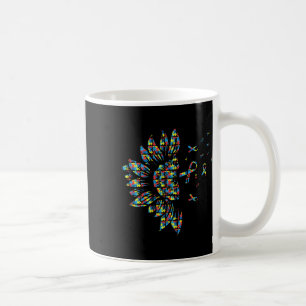 Sonnenblumen Autismus Puzzle Piece Ribbon Coole Au Kaffeetasse