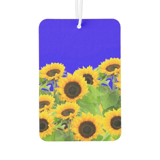 Sonnenblumen Autofreshener Autolufterfrischer (Rückseite)