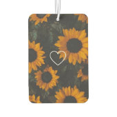 Sonnenblumen Autolufterfrischer (Rückseite)