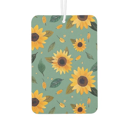 Sonnenblumen Autolufterfrischer (Rückseite)