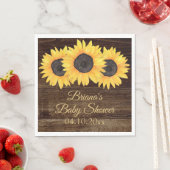 Sonnenblumen Baby Dusche Mittagessen Napkin Serviette (Beispiel)