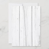 Sonnenblumen Baby Dusche rustikale Goldgeo Ladybug Einladung (Rückseite)