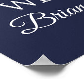 Sonnenblumen Baby Dusche Rustikale Marine Begrüßun Poster (Ecke)