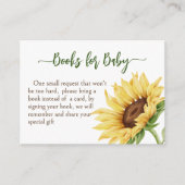 Sonnenblumen Baby in blühenden Babydusche Anfrage Begleitkarte (Vorderseite)