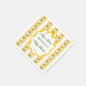 Sonnenblumen Baby in blühender Babydusche mit Mono Serviette (Ecke)