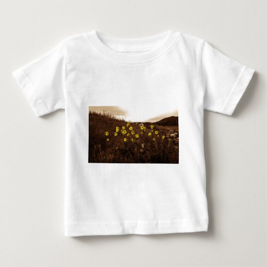 Sonnenblumen Baby T-shirt (Vorderseite)