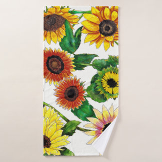 Sonnenblumen-Badehandtuch Badehandtuch