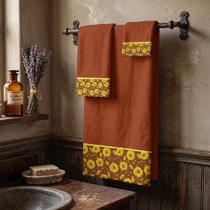 Sonnenblumen Badehandtuch Set