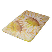 Sonnenblumen Badematte (Schrägansicht)