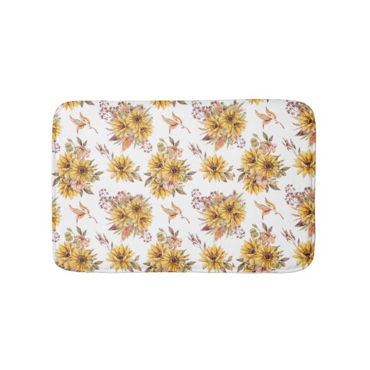 Sonnenblumen Badematte (Vorderseite)