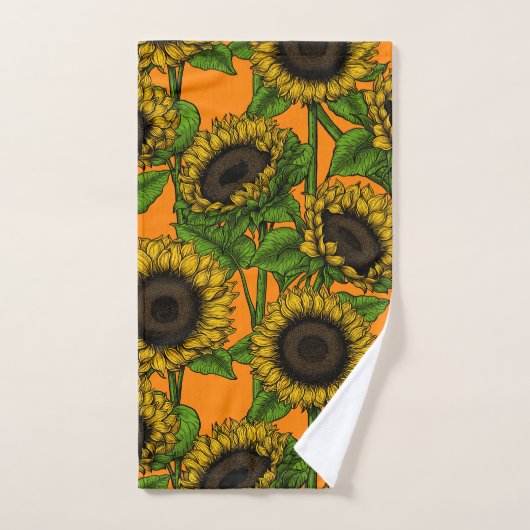 Sonnenblumen Badhandtuch Set (Handtuch)